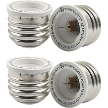 6 Pack LED E26 to E12 Light Socket Adapter