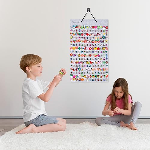 Miniatura 7 de PACMAXI Organizador y exhibición de dijes para zapatos, soporte de pared con 224 agujeros para decoración de zapatos