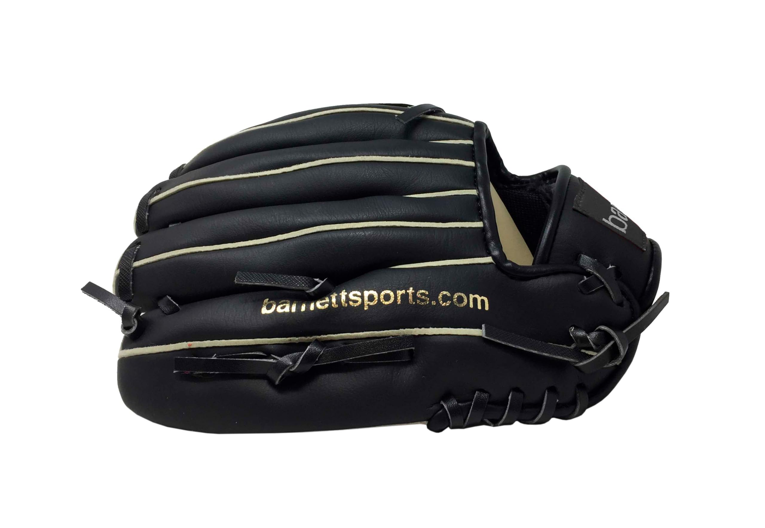 JL-102 - Guanto da baseball per principianti, in poliuretano, misura 25,2 cm, colore: nero
