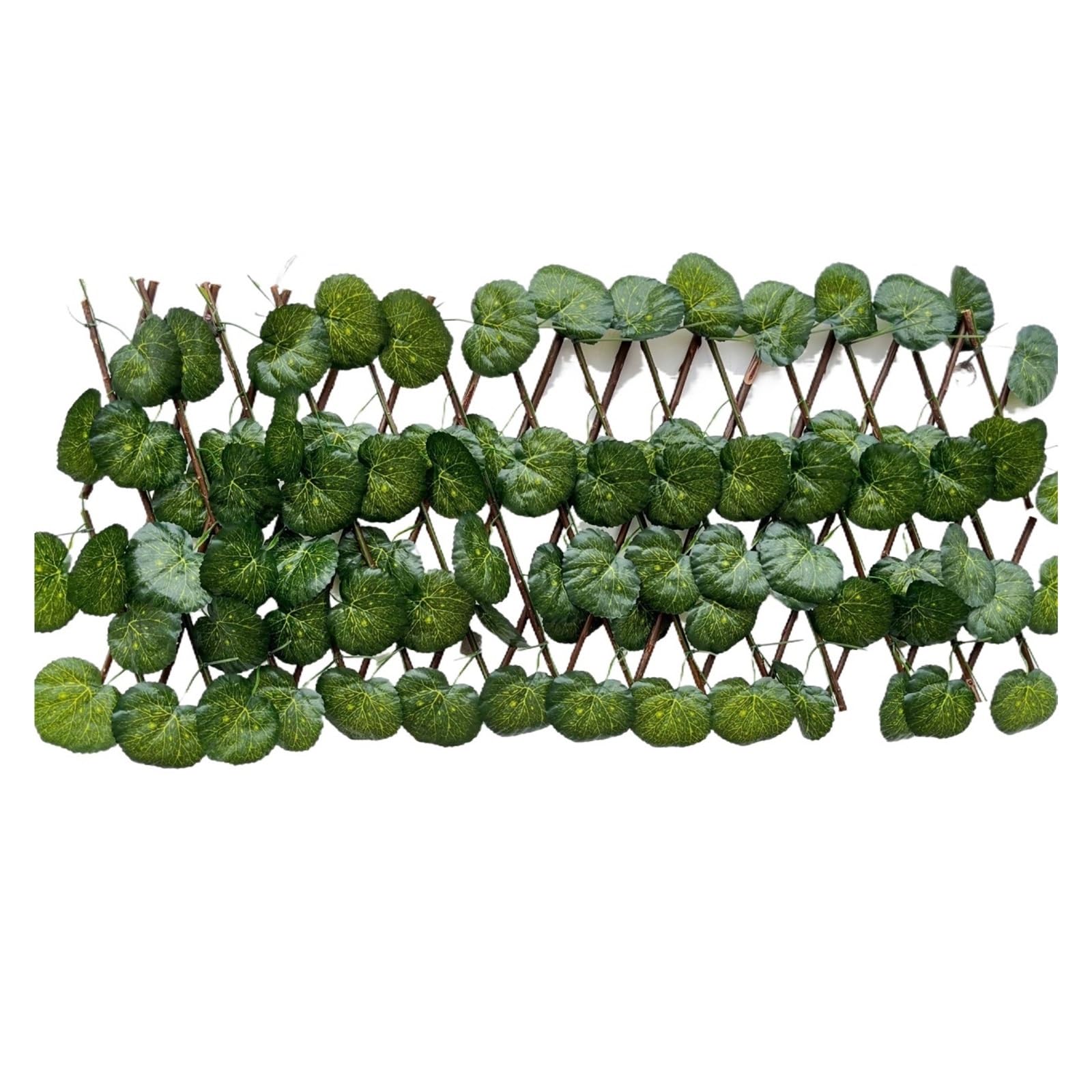 Luoaxinn 40Cm Begonia Leaves Expandable Trellis Simulation Fence Outdoor Courtyard