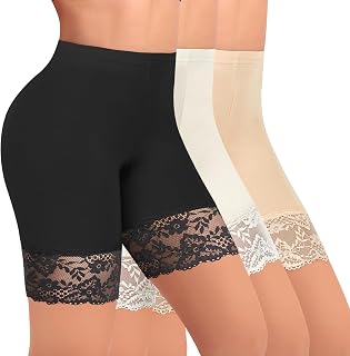 Anti Chafing Shorts for Women Under Dress Shorts Chub Rub Slip Shorts Under Skirts Lace Boyshorts Underwear