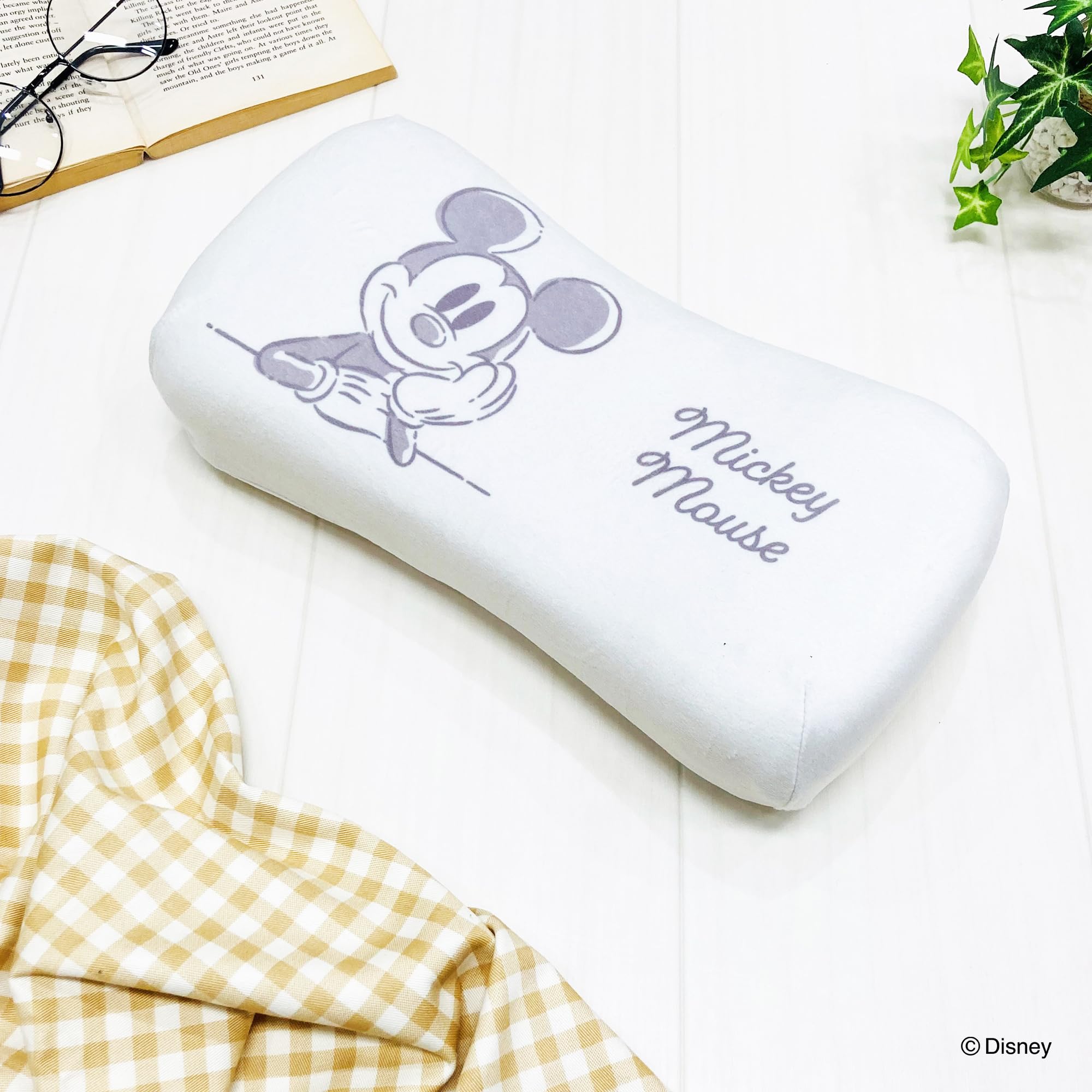 Amazon.co.jp: MORIPiLO 低反発クッション 腰枕 ミッキーマウス