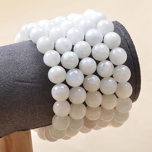 Vista 202 de MASSIVE BEADS Pulsera elástica de yoga hecha a mano con piedra natural, cristal curativo, energía, regalos para adultos unisex de 0.157 in, 0.236