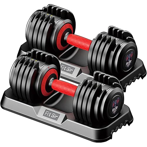 Adjustable Dumbbell Set 25/55/90LBS,10 in 1 Free Weights Dumbbell with Anti-Slip Texture Handle,1 Sec Speed Adjustment Men/Women Gym and Home Strength Training Equipment.