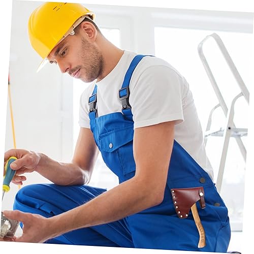 Miniatura 5 de CUBTOL 1 hacha portátil a presión, práctica caza, resistente al desgaste, para supervivencia, jardinería, con fundas de cuero vacuno, resistente al