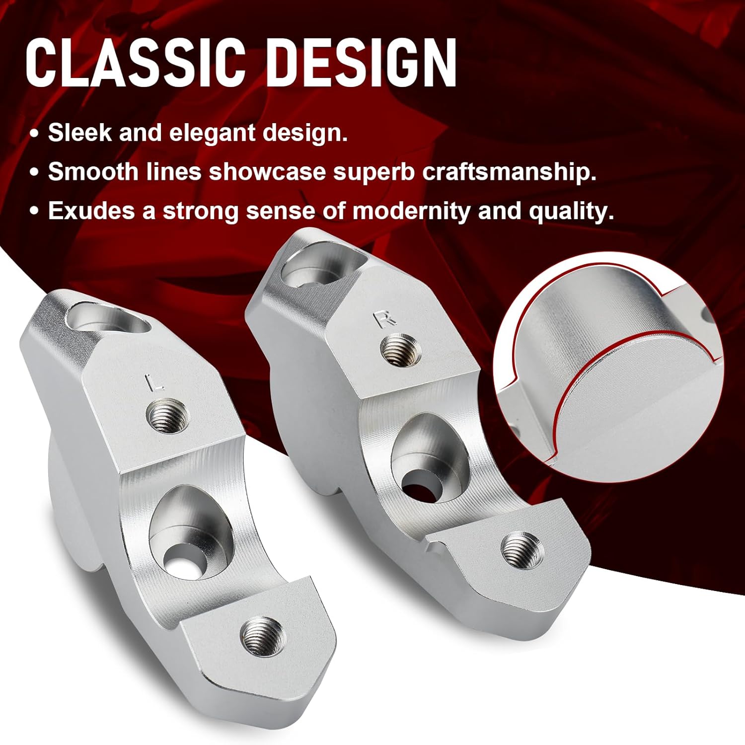 Handlebar Riser Handle Bar Clamp Extend Adapter for BMW 2023-2025 R1300GS