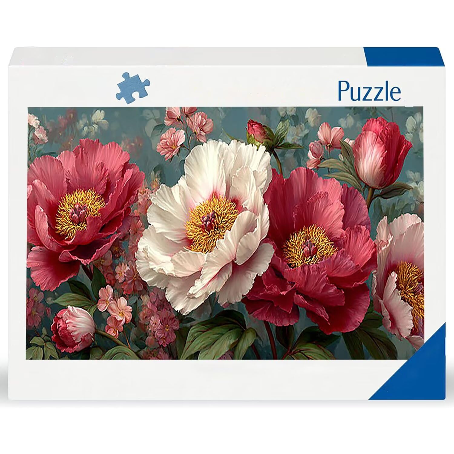 Puzzle de Madera para Adultos 1312 Piezas - Peonía, Obra de Arte de Juego de Rompecabezas para Adultos, Puzzle de Impresión de Alta Definición Multicolor, Pasatiempo Creativo Regalo b-728
