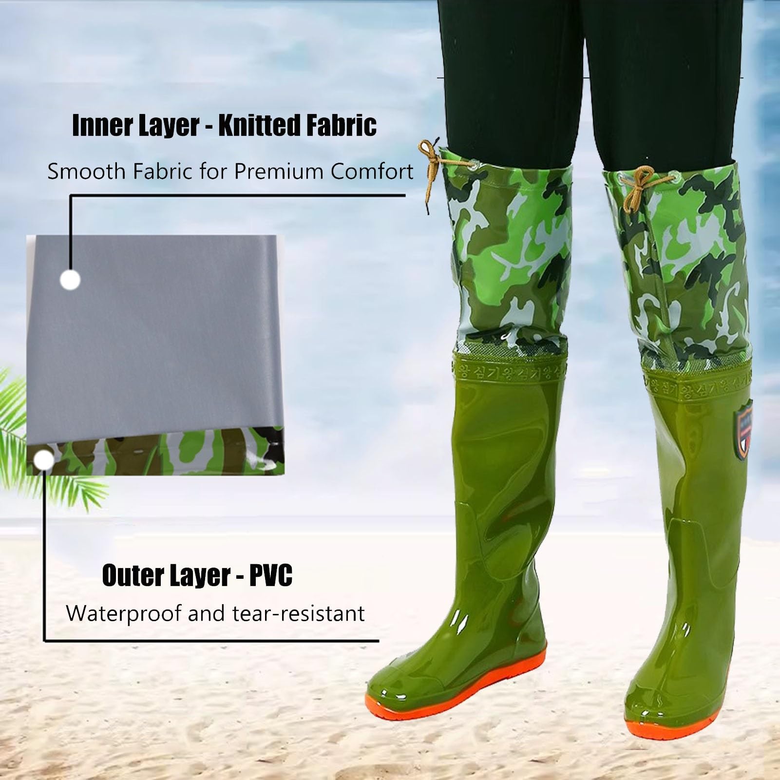 Trampolieri da Pesca | Trampolieri da pesca, Trampolieri da anca for uomo e donna Verde UK 4-9(9 UK)