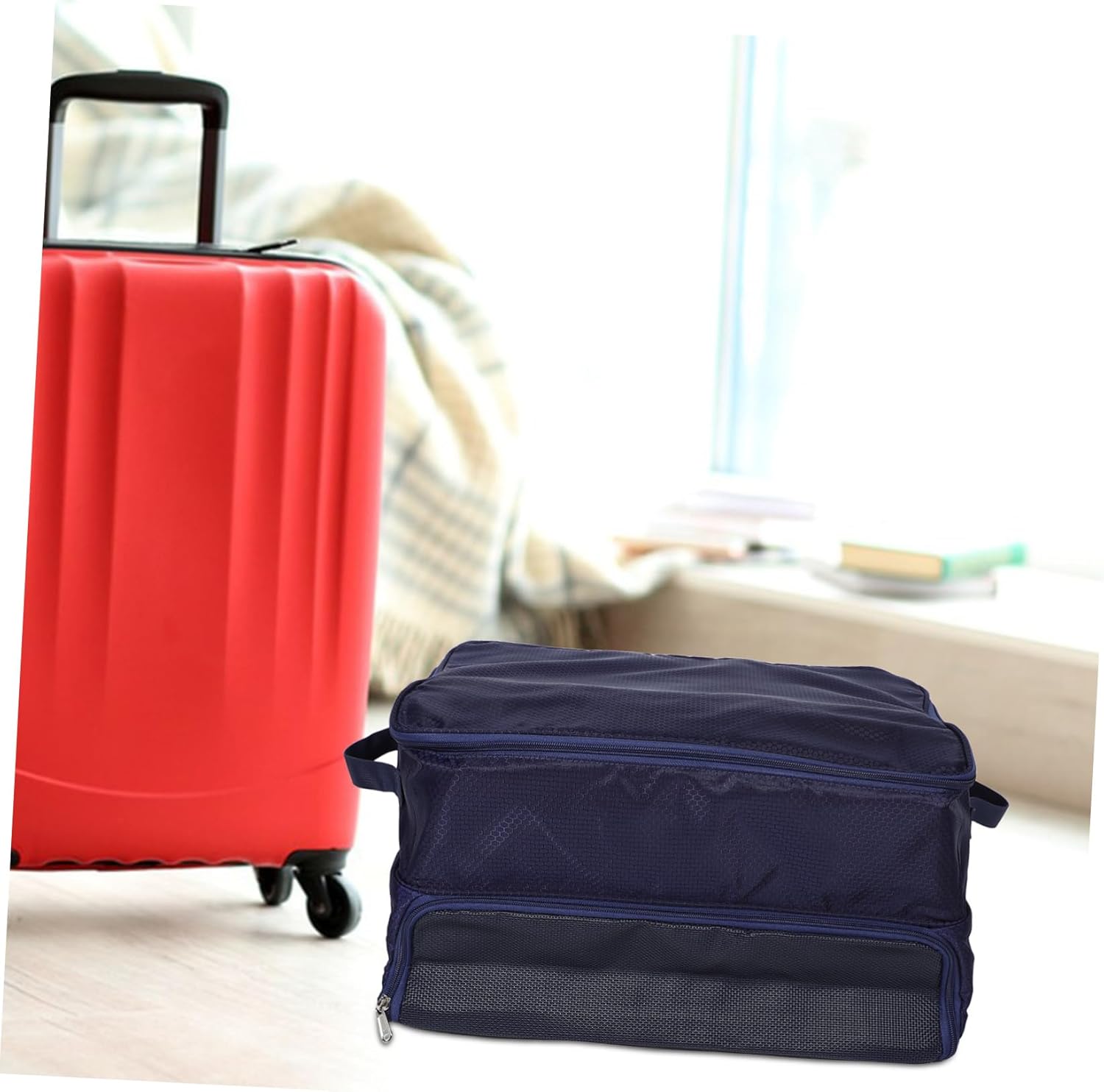 Golf Shoe Organizer for Car Large Capacity Golf Storage Bag Travel-friendly Design Stylish Accessory Case for Shoes and Gear for Outdoor Sports and Adventures