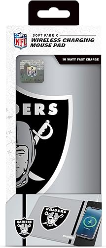 Vista 48 de SOAR Alfombrilla de mouse de carga inalámbrica NFL