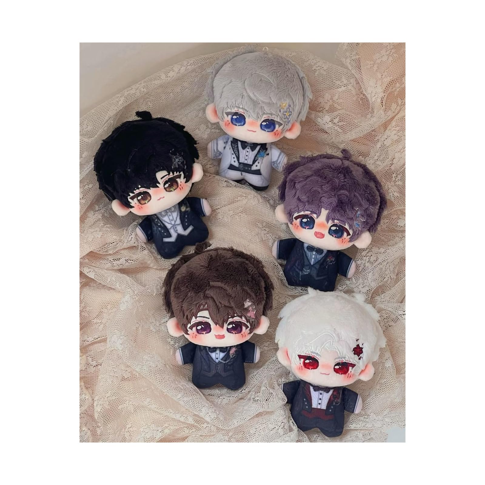 恋と深空 レイ シン まヒル ホムラ 16cm ぬいぐるみ セット Amazon.co.jp: [HESHI] 恋と深空 シン セイヤ レイ ホムラ マヒル 綿