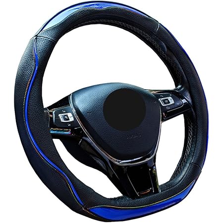 Amazon Amazon限定ブランド Zatooto ハンドルカバー ｄシェイプ おしゃれ レインボーステッチ 滑りにくい 耐久 手触りよし ノート Chrなど用ステアリングカバー ブルー Ly123 L ハンドルカバー 車 バイク