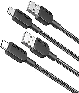 Anker USB C Cable, [2 Pack, 3ft] 310 USB A to USB C/USB A to Type C Charger Cable Fast Charging for Samsung Galaxy Note 10 Note 9/S10+ S10, LG V30 (USB 2.0, Black)