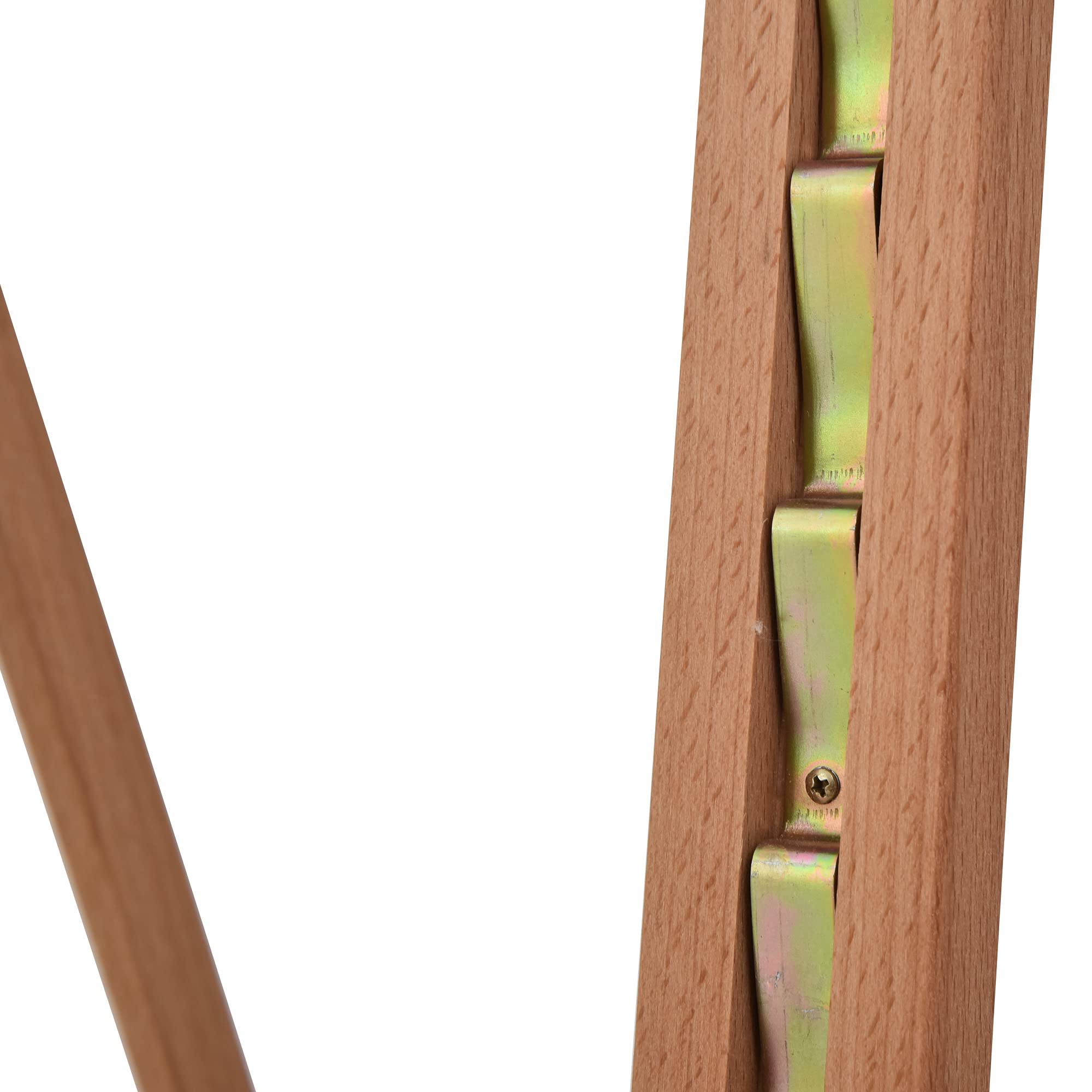 Vinsetto Chevalet en bois hauteur réglable 171-230cm Chevalet Peinture pliable avec rangement inclinaison réglable 80° max. adapté pour l'art et mariage pour enfants et adultes bois naturel