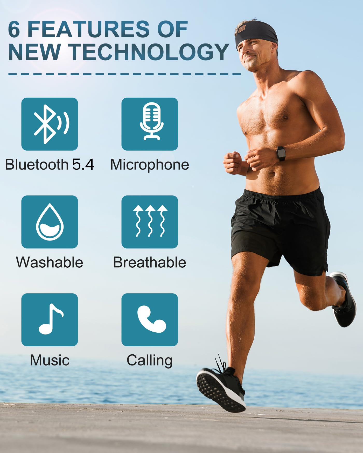 Paquete de 2 Auriculares para Dormir, Diadema con Altavoz estéreo HD Ultrafino, Diadema Bluetooth para Deportes, Entrenamientos, insomnio, Yoga, Viajes aéreos, meditación, Color Negro y Gris