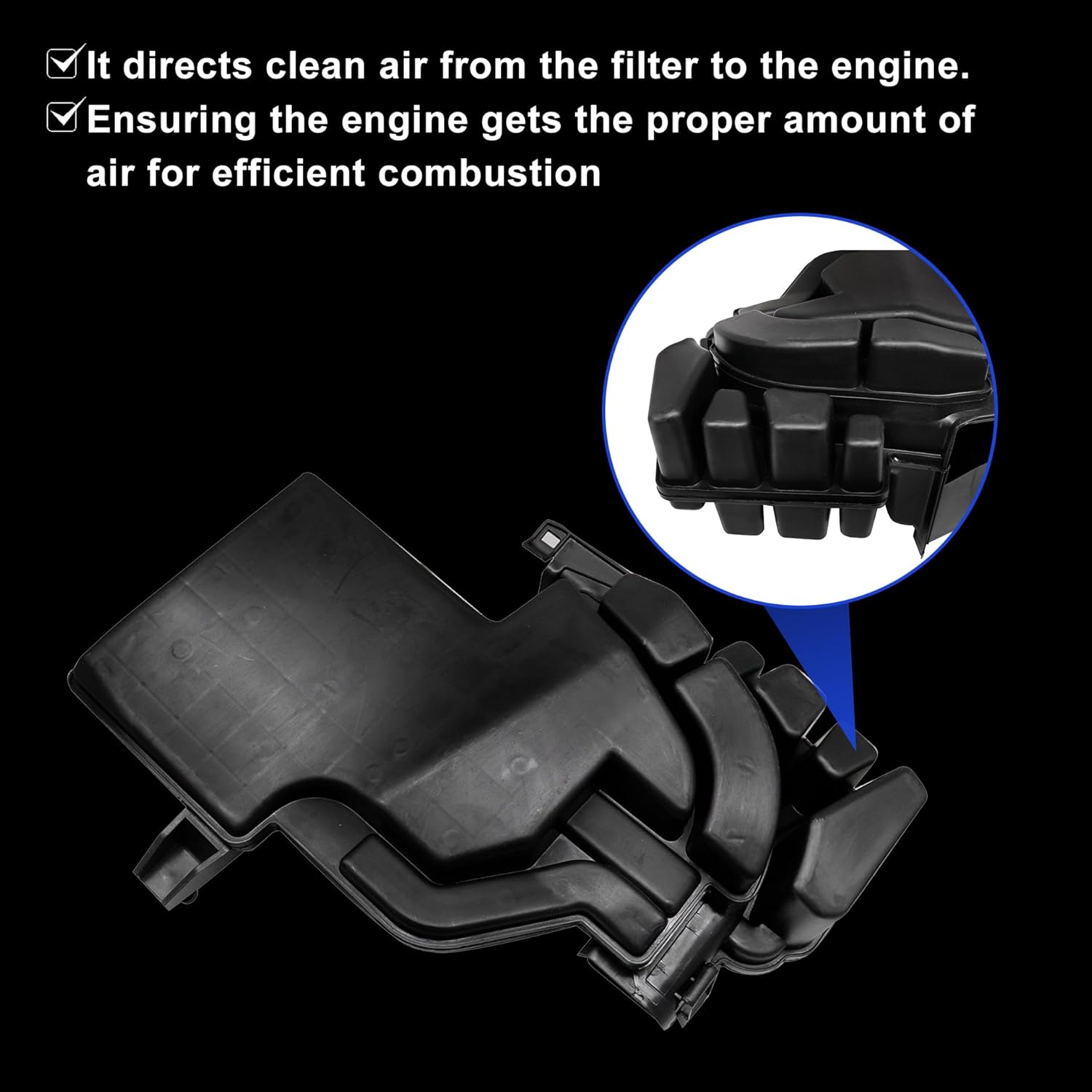 GXARTS Air Inlet Intake Duct 16554-6MA2B 165546MA2B Compatible With Nissan Rogue Sport 2.0 2017 2018 2019 2020 2021 2022