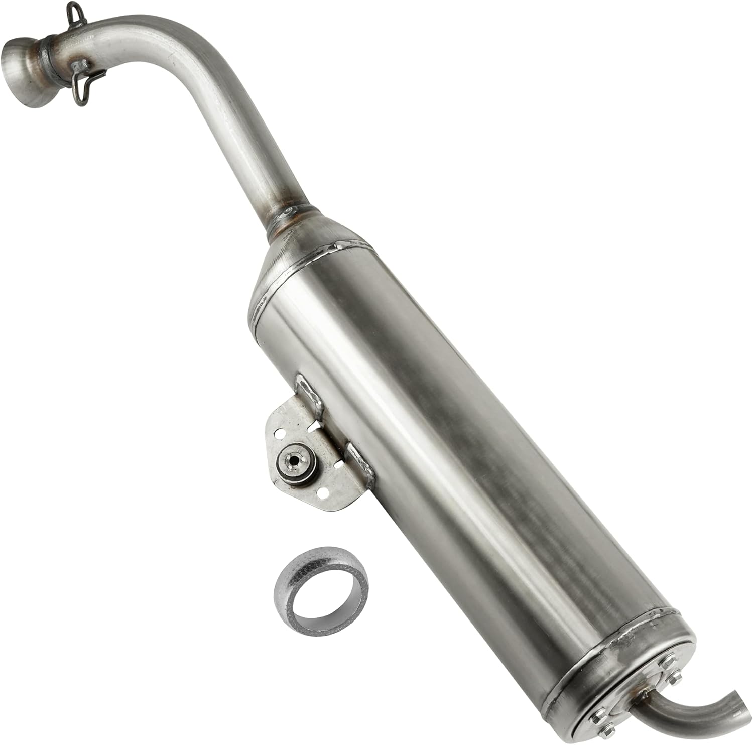 Caltric Muffler And Gasket Compatible with Yamaha Grizzly 700 YFM700 EPS XTR 2020 2021 2022 2023