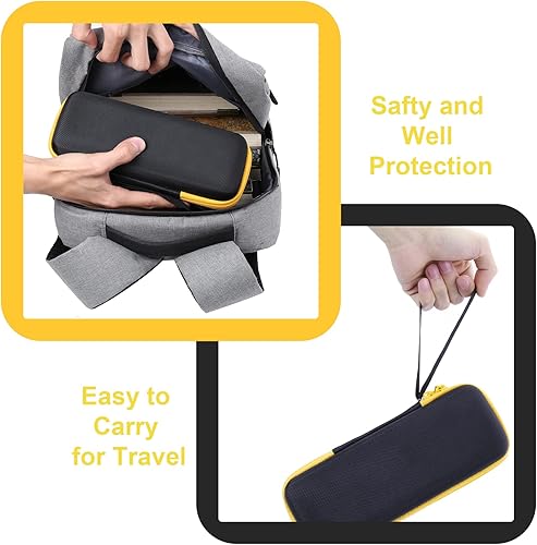 Vista 13 de Estuche de viaje rígido de Aenllosi compatible con inflador de neumáticos portátil Fanttik X8, organizador de compresor de aire para tubo de aire