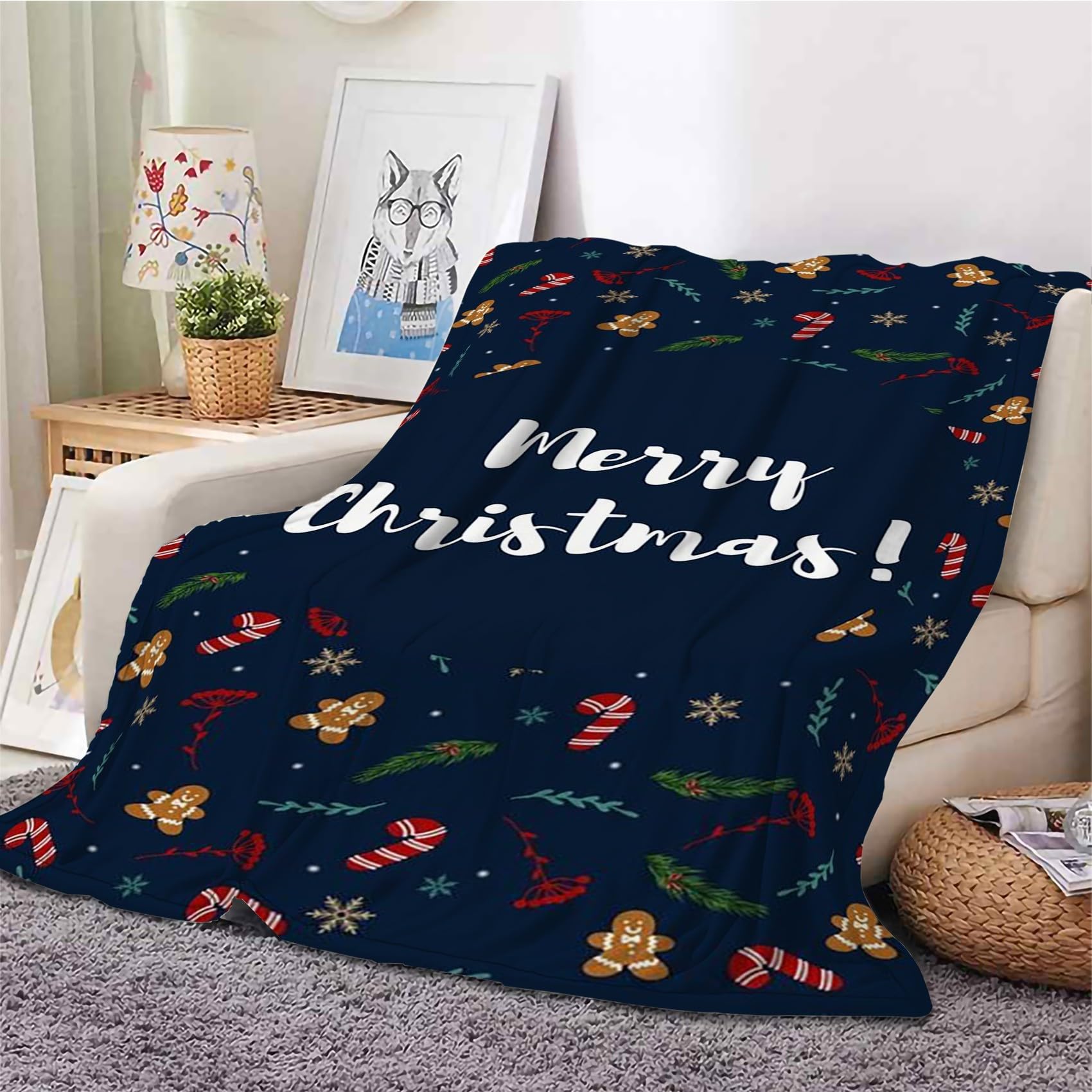 Mantas para Cama 180 x 220 cm Decoracion NavideñA Manta de Franela para Niños y Adultos AñO Nuevo Manta para Cama Polar Suave Transpirable Acogedora y CáLida
