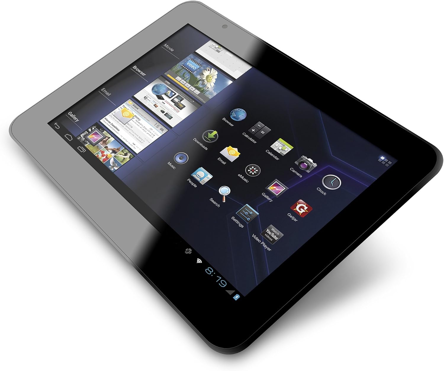 Coby Kyros 9-Inch Android 4.0 8 GB 16:10 Capacitive Multi-Touchscreen Widescreen Internet Table with Built-In Camera (MID9042-8)