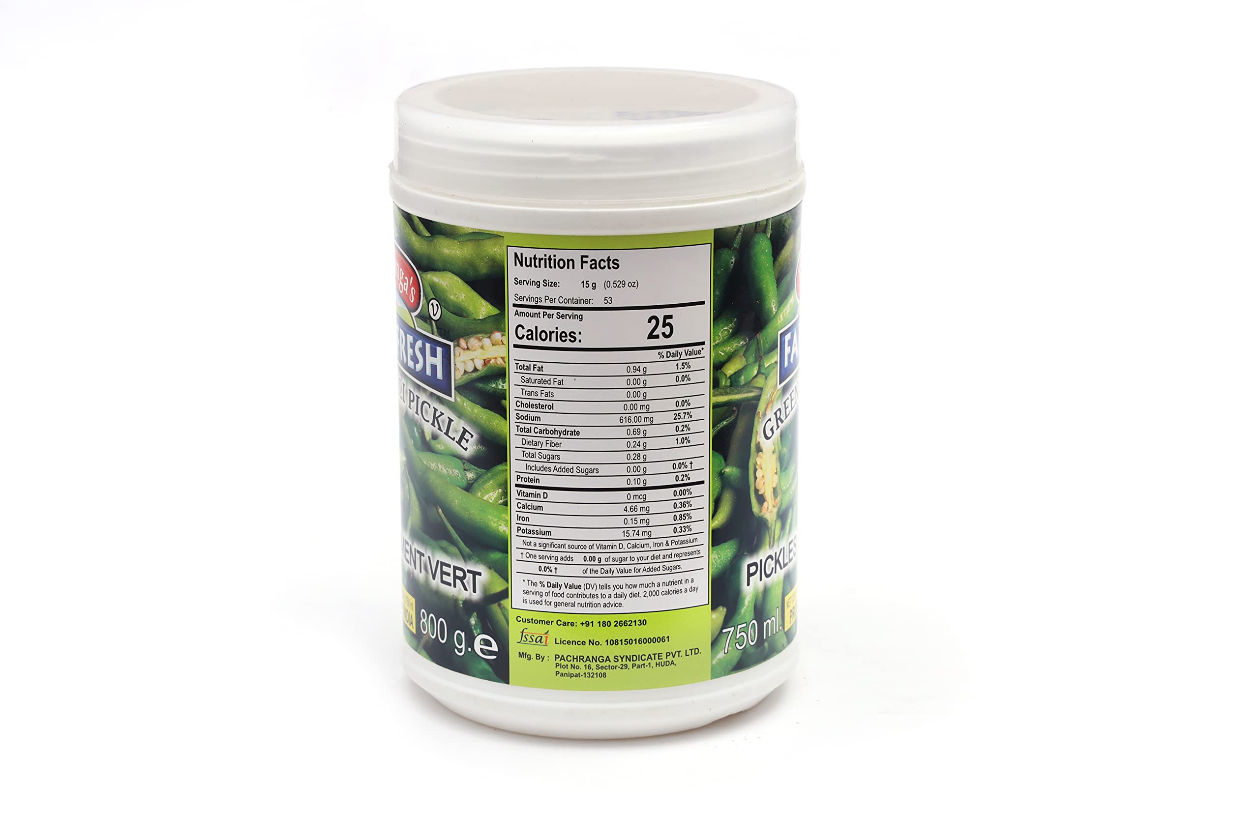 Pachranga’s Farm Fresh Green Chilli Pickle - 800 gm 1