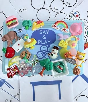 Speech Therapy Task Box with Objects and Language Cards for Describing, Spatial Concepts, I Spy Activities, Educational Learning Tasks