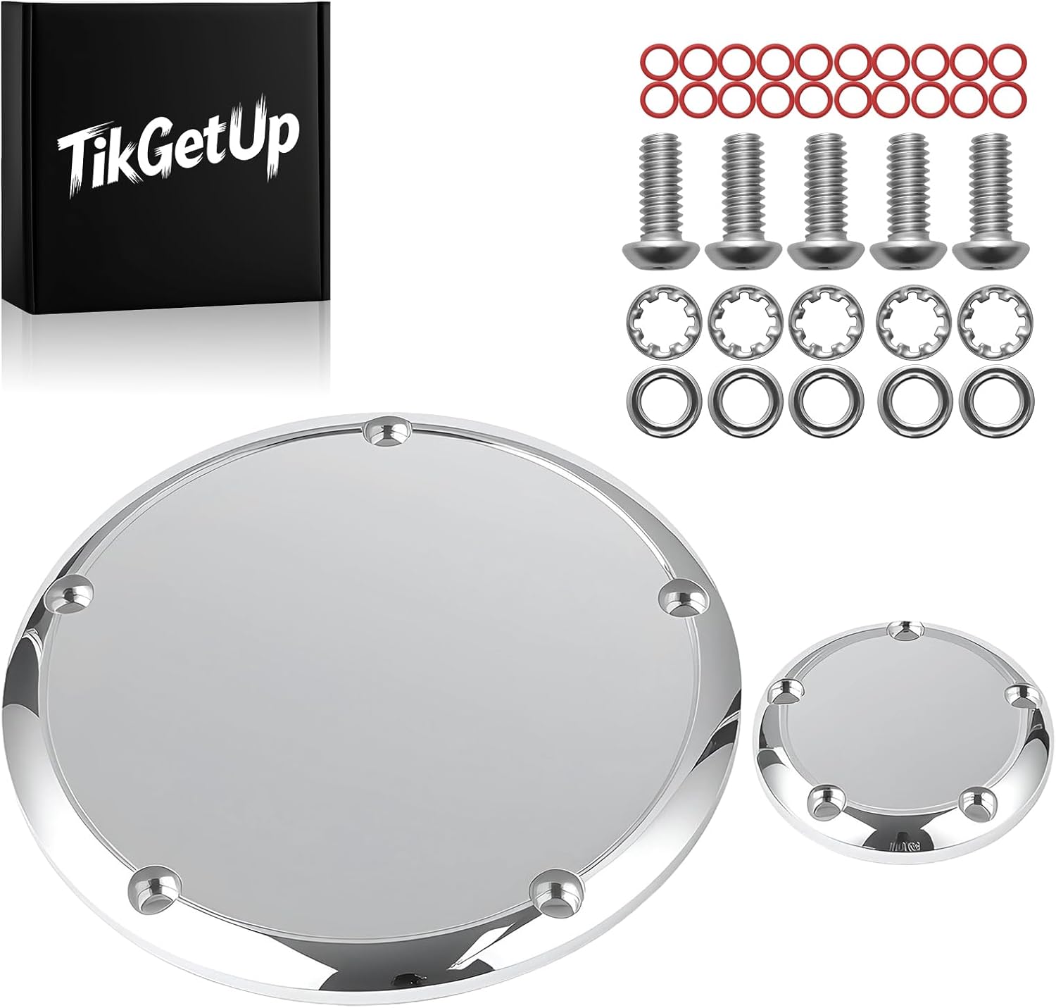 Skull Clutch/Derby Timer and Points Covers for Harley Twin Cam 1999-2015 Dyna Softail Touring Road King Electra Glide Street Glide Road Glide Tri Glide,Black