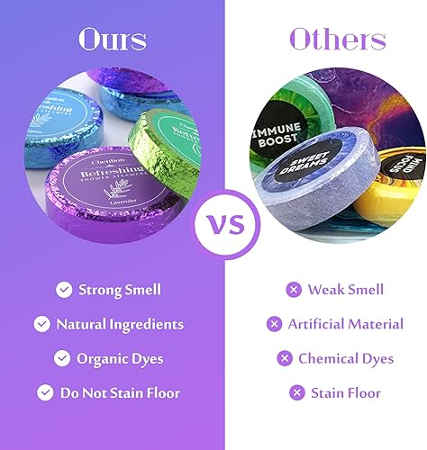 Miniatura 5 de Set de regalo de bombas de baño para mujer, 9 bombas de baño + 6 vaporizadores de ducha + 1 diadema de spa, bombas de baño de burbujas orgánicas