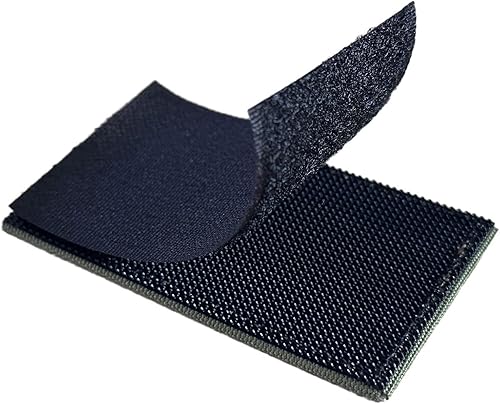 Miniatura 4 de Parche de chaleco táctico IR infrarrojo de 2 x 3.5 pulgadas con respaldo de gancho para chaleco táctico (negro invertido)