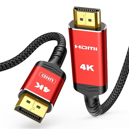 Highwings 4K DisplayPort to HDMI 10FT, Uni-Directional DP to HDMI 2.0
