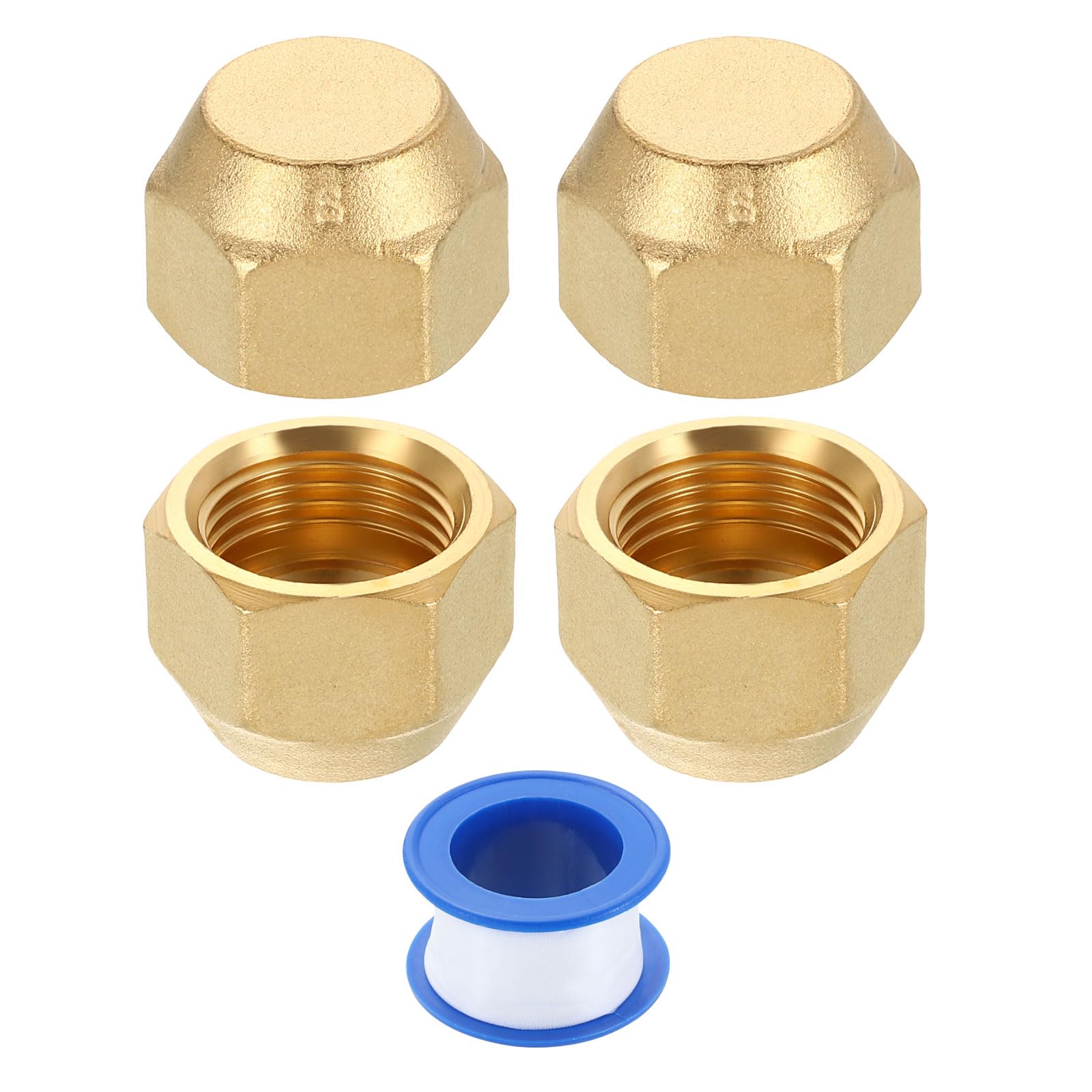 Capuchon évasé en laiton étanche 3/4-16 UNF pour bloquer tube 1/2 pouce sans fuite