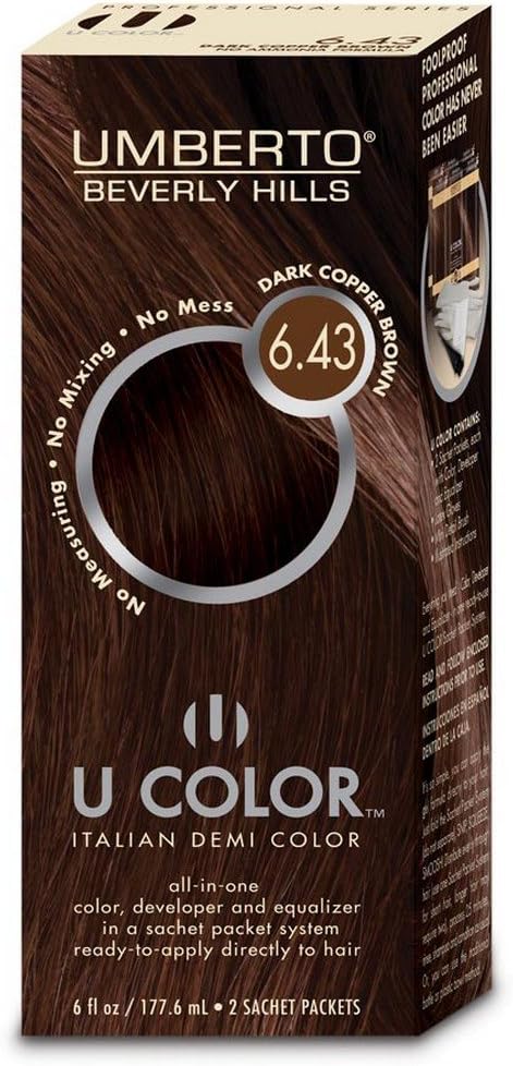 Umberto Beverly Hills U Color 6.43 - Dark Copper Brwn