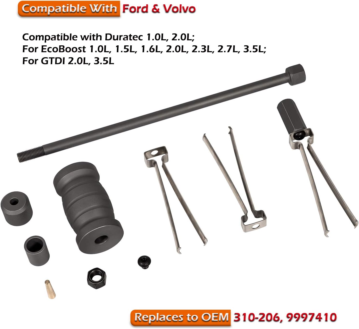 Yoursme Fuel Injector Remover Tool for Ford & Volvo 1.0L 1.5L 1.6L 1.8L 2.0L 2.3L 2.7L 3.5L Replace OE# 310-206, 9997410