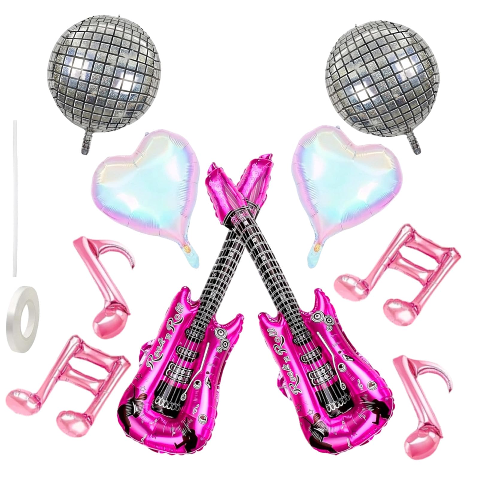 Disco Ball Balloons,10Pcs Disco Party Decorations Ball Balloons,4D Shining Disco Star Balloons,Complete Party Balloons Set for Disco Themed Events,80s Rock & Roll Dancing Queen