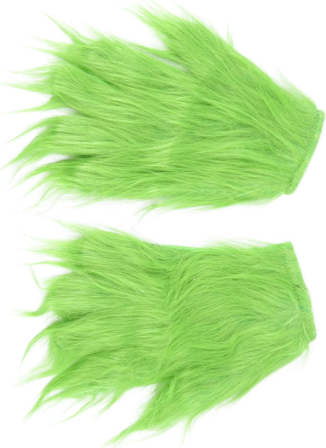 Christmas Green Gloves Plush Gloves Comedy Movie Christmas Cosplay Costume Accessories Carnival Day of Dead Holiday Xmas Party Favor