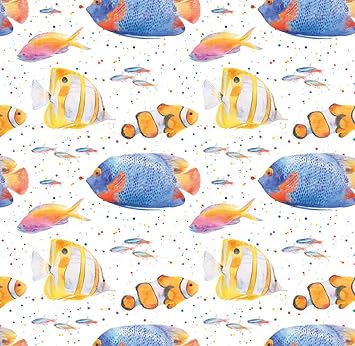 pics Tropical Wrapping Paper Uk tropical fish gift wrapping paper with tags 2 sheets 2 tags