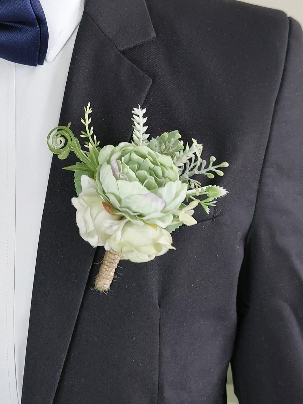 Amazon.com: MAFELOE 2 Pieces Artificial Wrist Corsage and Boutonniere Set,  Groom Groomsmen Bride Bridesmaids Wedding Flowers Accessories Prom Party  Suit Decorations - Light Green : Home & Kitchen