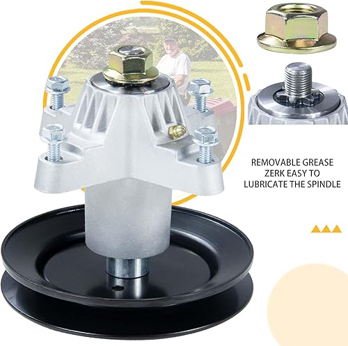 Miniatura 5 de Paquete de 2 conjuntos de husillo 918-0624b con correa 954-04060C que reemplazan a Cub Cadet 918-0624b, Troy Bilt 918-0624b, 618-0624 Conjunto de