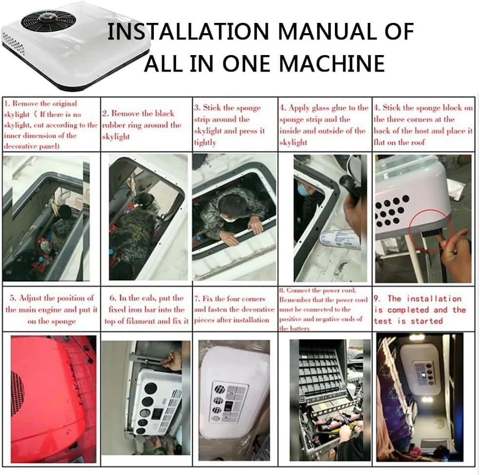 Rooftop DC Air Conditioner for RVs, Trucks, Boats & Campers - Energy-Efficient, Compact Cooling Solution for Outdoor Adventures