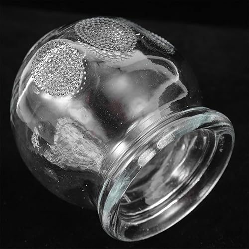 Miniatura 8 de Healifty Juego de 6 ventosas de vidrio para terapia de ventosas, ventosas al vacío para masaje corporal y terapia china de ventosas con material de