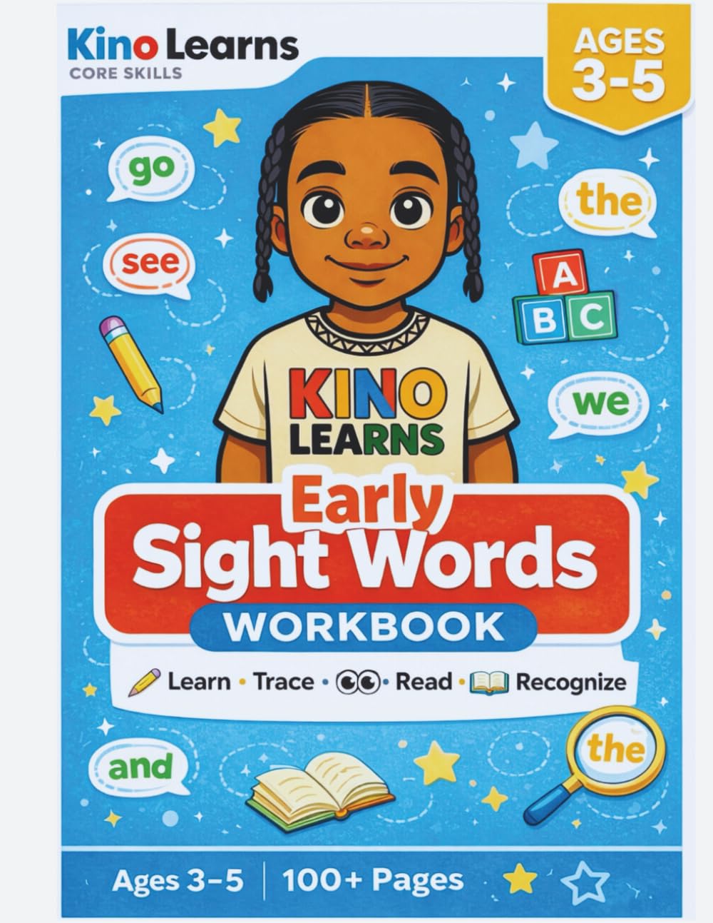 Kino Learns Early Sight Words: Learn · Trace · Read · Recognize