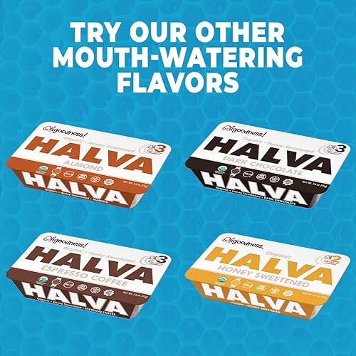 Vista 16 de OhGoodness! Halva de miel orgánica, paquete de 3, apto para paleo y aprobado por SCD, sin aditivos, azúcar refinado o edulcorantes artificiales