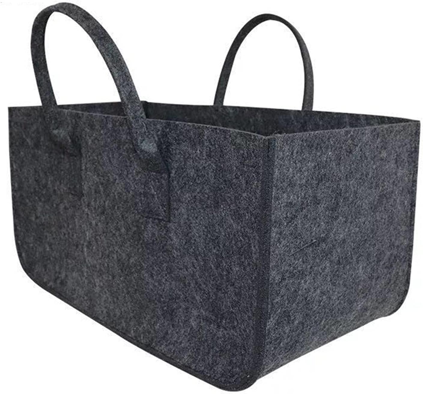 GRFIT Log Carrier for Firewood 1pcs Fireplace Wood Felt Storage Bag Basket Felt Bag Fire Wood Pocket Firewood Basket Newspaper Magazine Stalls Basket Firewood Holder (Color : Brass)