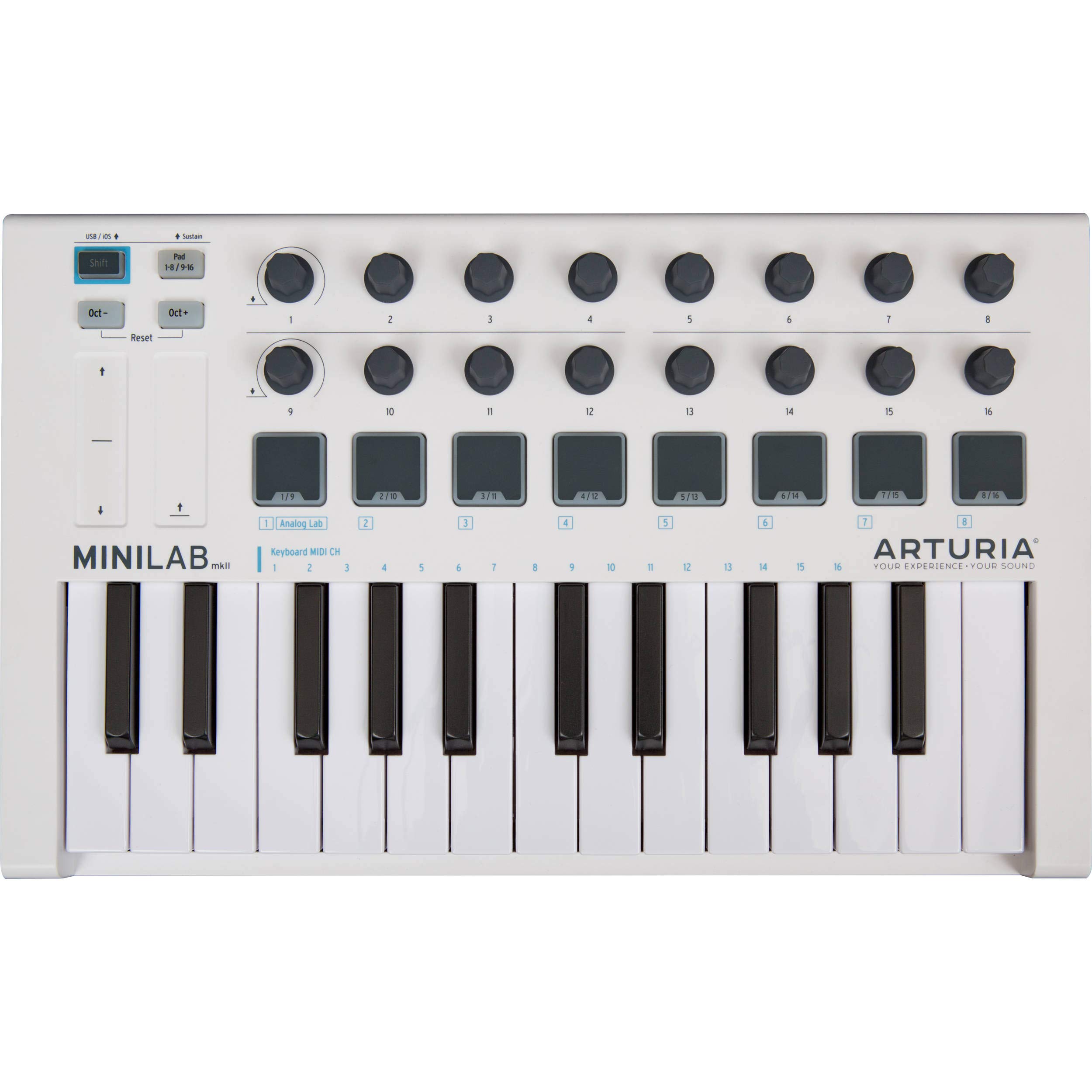 Arturia MiniLab MIDIコントローラー Amazon.com: Arturia - MiniLab MkII - Portable MIDI