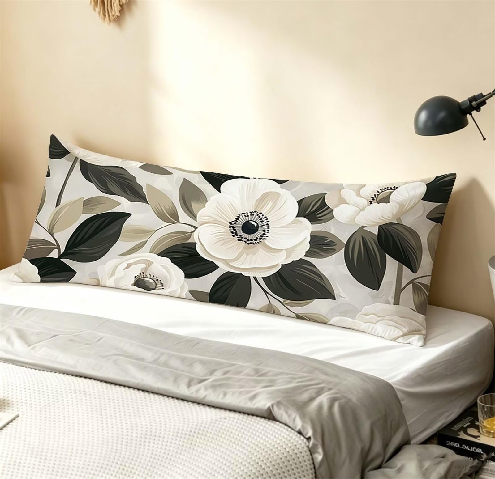 Fodera Cuscino 55 x 160 cm, Grigio-2 Lino Cuscini per Divano Letto,