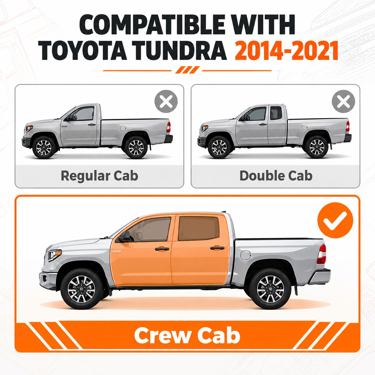 Amazon | トヨタタンドラシートカバー 2014-2021(CrewMaxのみ)用