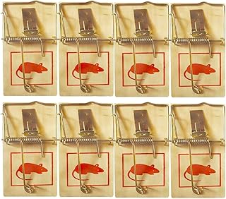 FERRIS | 8pk Wooden Mouse Traps for Indoors, Quick and Effective Rodent Control | Strong Traditional Little Nipper Mouse Traps | Durable & Reusable Traps for Protecting Areas in Your Home and Office