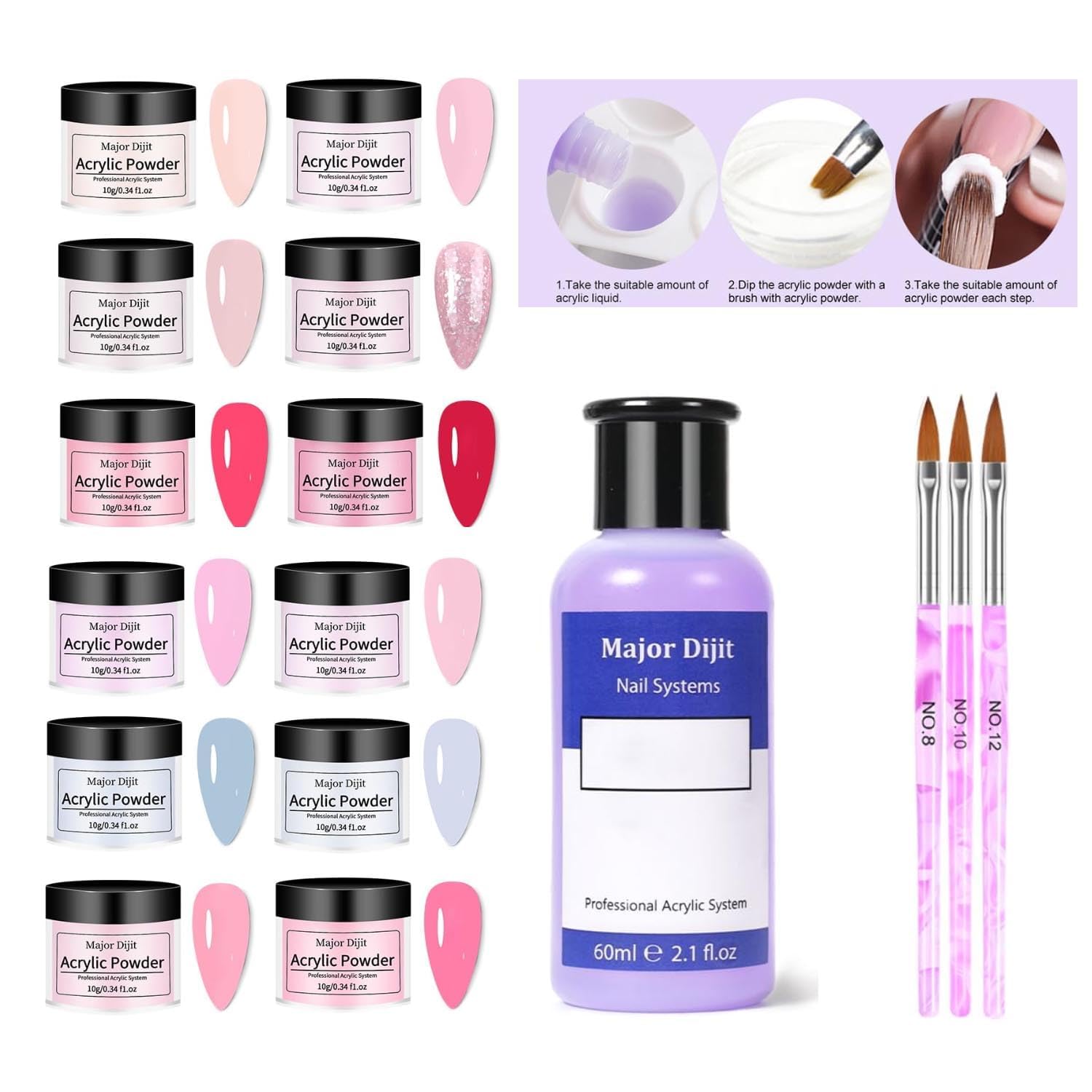 Amazon.com: Acrylic Nail Kit with Drill Set for Beginners with