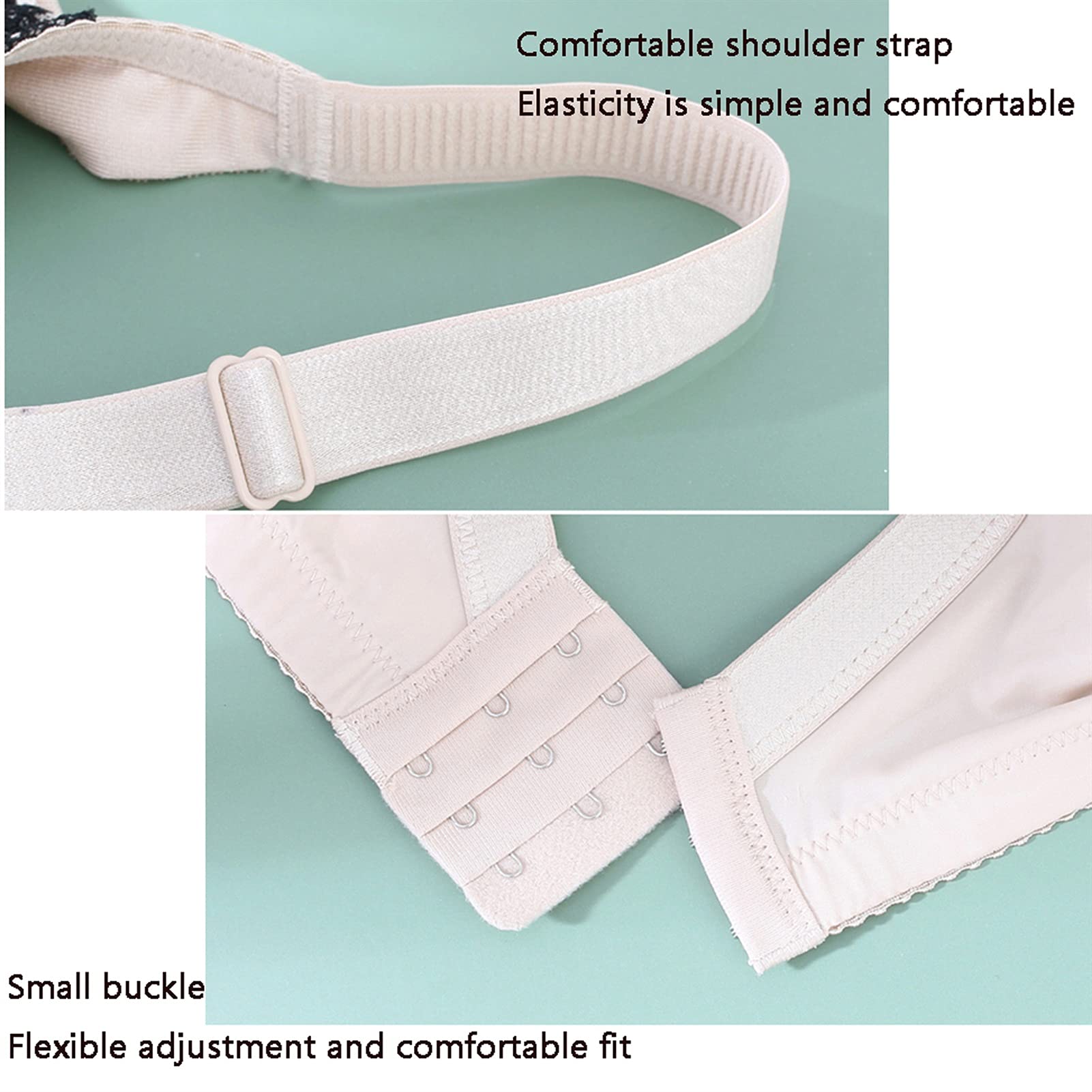 Sujetador de encaje para mujer, tamaño grande, minimiza los sujetadores sexys de cobertura completa, bralette sin acolchado (color: blanco, tamaño: 90 C)