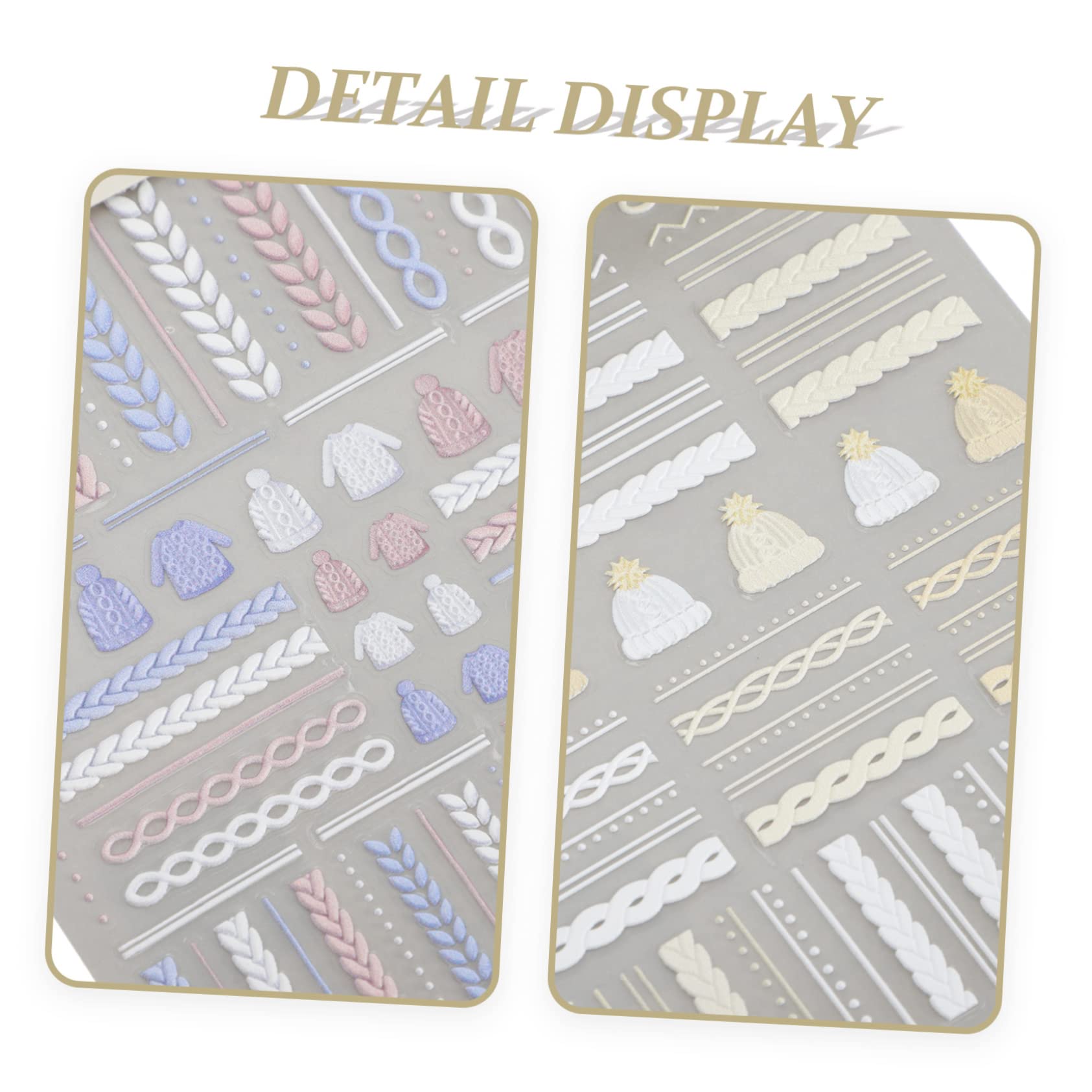 minkissy 12ensembles Autocollants à Thème Noël De Décalcomanies Manucure Stickers Flocons Pour Décoration Des Styles Variés Et Aléatoires